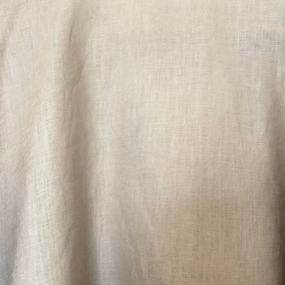 Womens PLANET Lauren G Tan 100% Linen Open Front Cardigan Sweater Top One Size - Picture 6 of 7